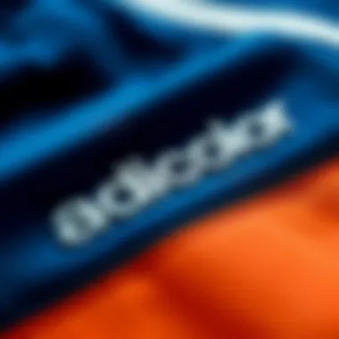 Close-up of Adicolor logo on a sports item
