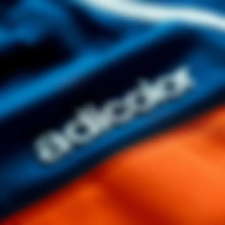 Close-up of Adicolor logo on a sports item