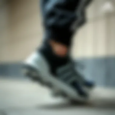 Stylish Adidas Advantage footwear showcasing its sleek design