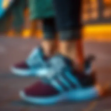 Fashion Fusion: Black Sports Shoes and Trendy Outfits Stylish black sports shoes paired with fashionable attire