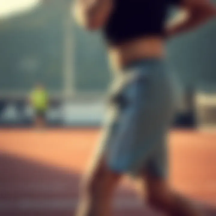 Performance-focused Adidas Bermuda during an athletic activity.