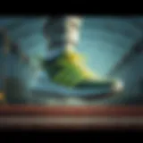 Dynamic Design of Adidas Bounce Footwear Dynamic Adidas Bounce footwear showcasing advanced design