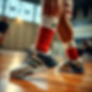 Athletic Excellence in Action Athlete showcasing the shoe's functionality during play