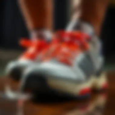 Innovative Design Elements Close-up of the shoe's unique design features