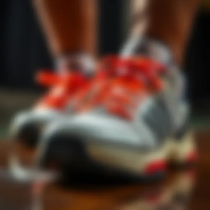 Innovative Design Elements Close-up of the shoe's unique design features