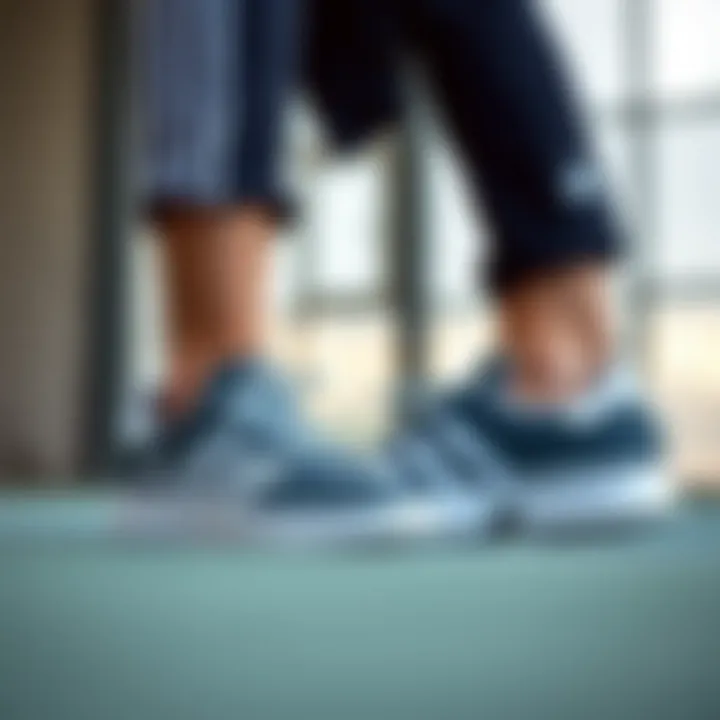 Fashion Meets Functionality Stylish pairing of the shoes with tennis attire