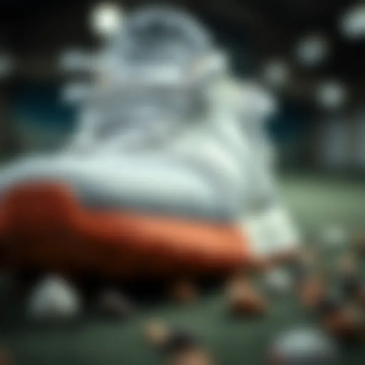 Detail of high-quality materials used in Adidas footwear