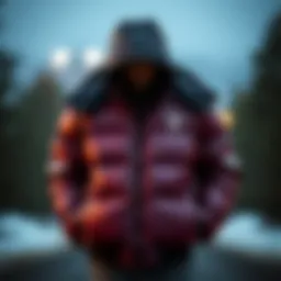 Elegant design of a down jacket suitable for winter fashion