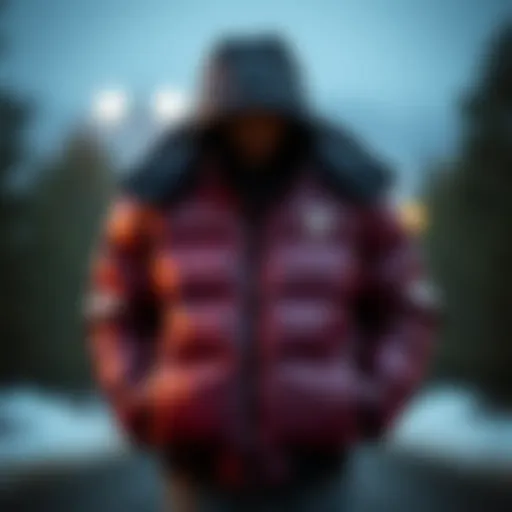 Elegant design of a down jacket suitable for winter fashion