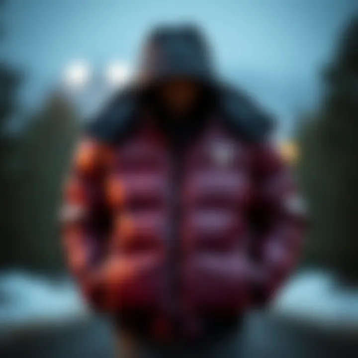 Elegant design of a down jacket suitable for winter fashion