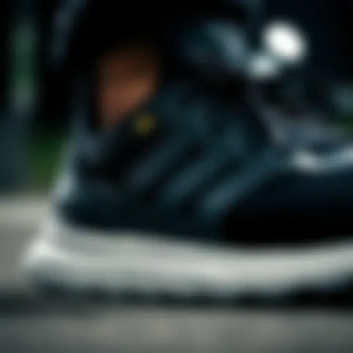 Close-up of the innovative cushioning technology in the adidas Nite Jogger