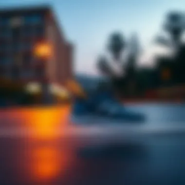 Dynamic action shot of the adidas Nite Jogger in motion during a run