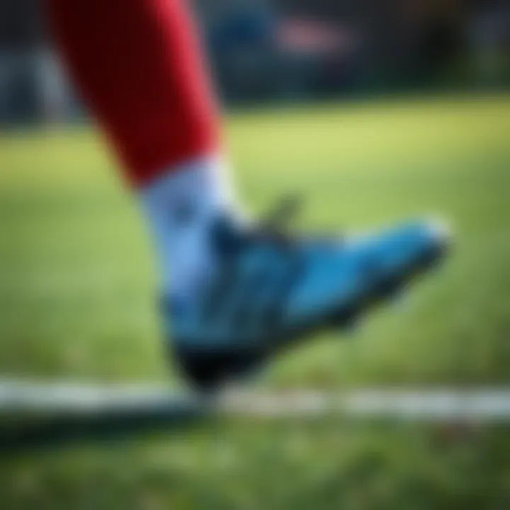 On-Field Performance of Adidas Predator Cleats Player demonstrating the performance of Adidas Predator cleats on the field.