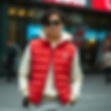 Fashion Statement with Adidas Puffer Vest Fashionable outfit combination featuring an Adidas puffer vest