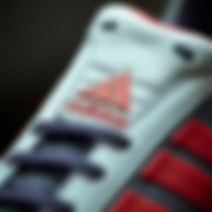 Close-up of the Adidas Runfalcon details showcasing craftsmanship