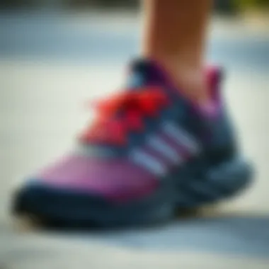 Close-up of the Adidas Terrex Soulstride showcasing its unique design aspects.