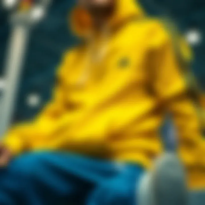 Adidas yellow sweatshirt as a staple in sports fashion