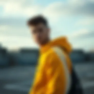 Versatile styling options with Adidas yellow sweatshirt