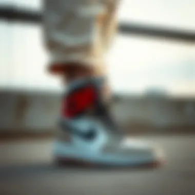 Air Jordan 1 paired with casual outfit