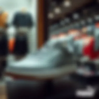 Display of Puma accessories highlighting the brand's innovation