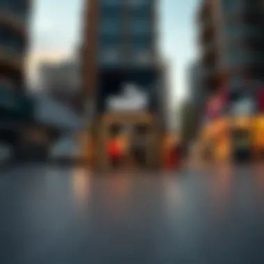 A vibrant street view of Antalya with a Puma store in focus