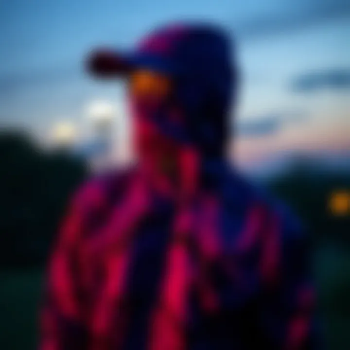 Stylish activewear inspired by anthocyanin colors