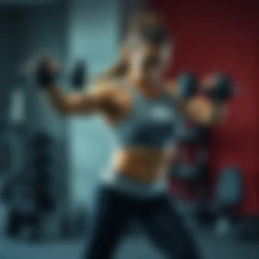 Conceptual representation of strength training followed by cardio.