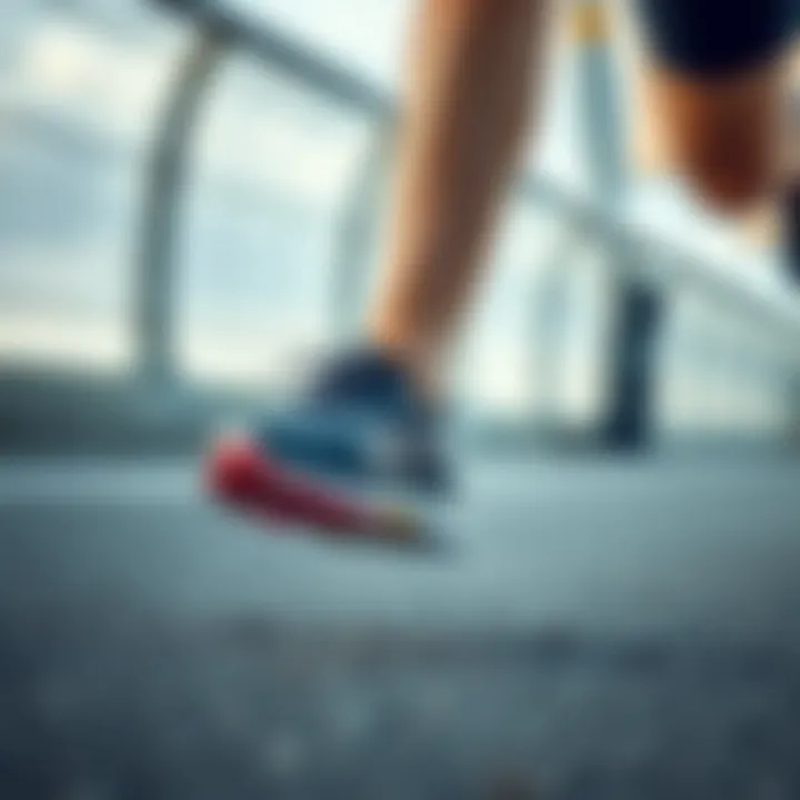 Asics Rocket Gel 10 in Action Asics Rocket Gel 10 in action during a running session