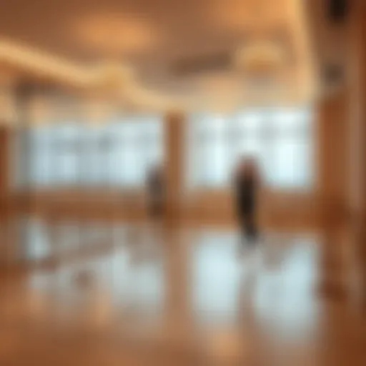 Barre Studio Elegance Elegant barre studio setting with mirrors and ballet bars