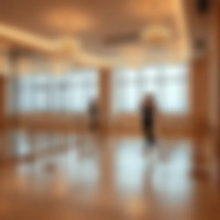 Barre Studio Elegance Elegant barre studio setting with mirrors and ballet bars