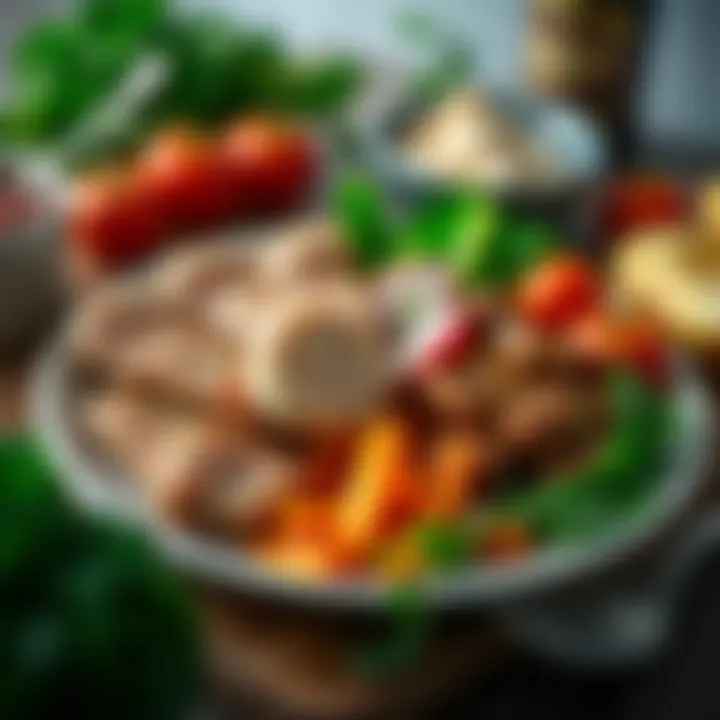 Healthy meal plan including lean proteins and vegetables