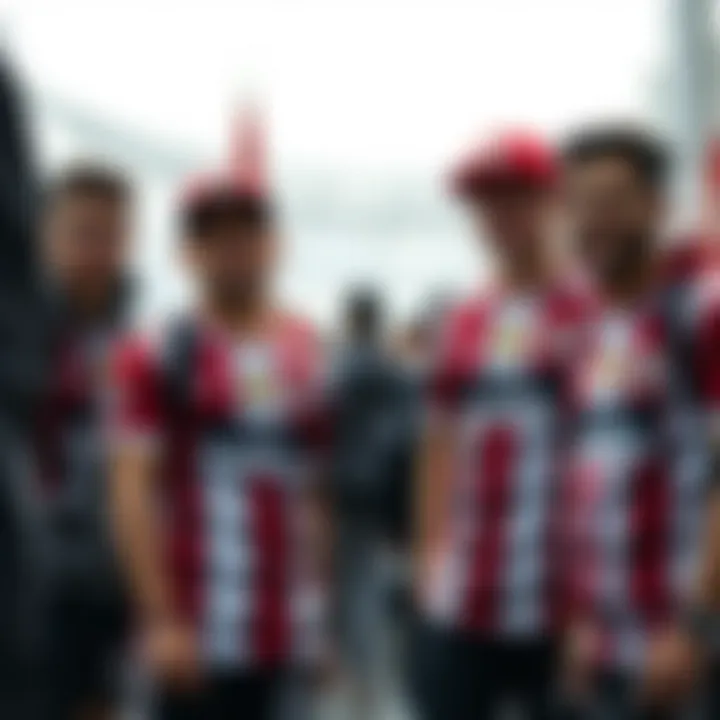 Young fans wearing Beşiktaş jerseys