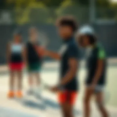 Group of athletes wearing trendy sports apparel while using Butterfly Silver Racket