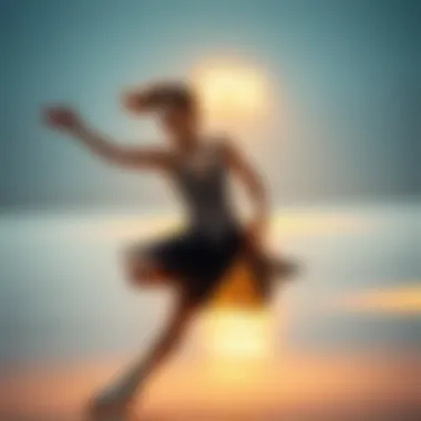 Figure skater performing an elegant routine