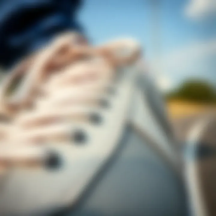 Close-up of Camper Beetle shoe material