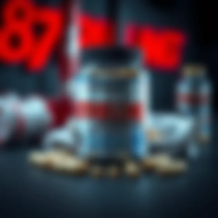 Citrulline supplements on a fitness table