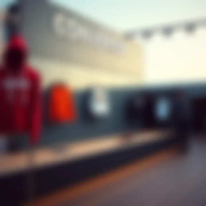 Innovative sportswear display at Converse Istinye Park