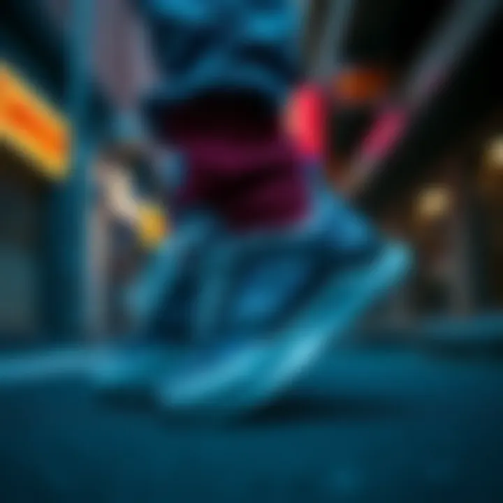 Showcasing the Converse Runstar in an urban environment