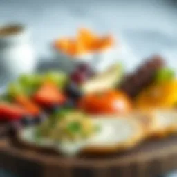 A vibrant plate showcasing food rich in vitamin D