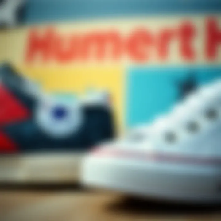 A comparison of design elements between Hummel and Converse