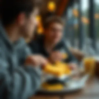 Active lifestyle individuals enjoying corn bread as a snack