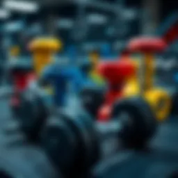 Variety of dumbbells showcasing different designs