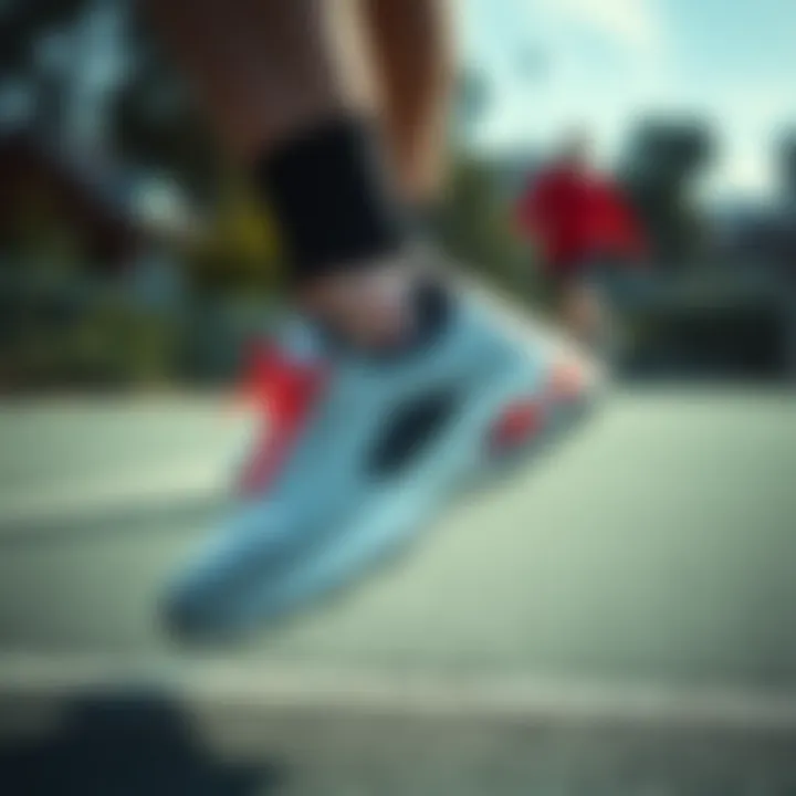 Enhanced Performance in Various Activities Dynamic activities showcasing jump sports shoe performance