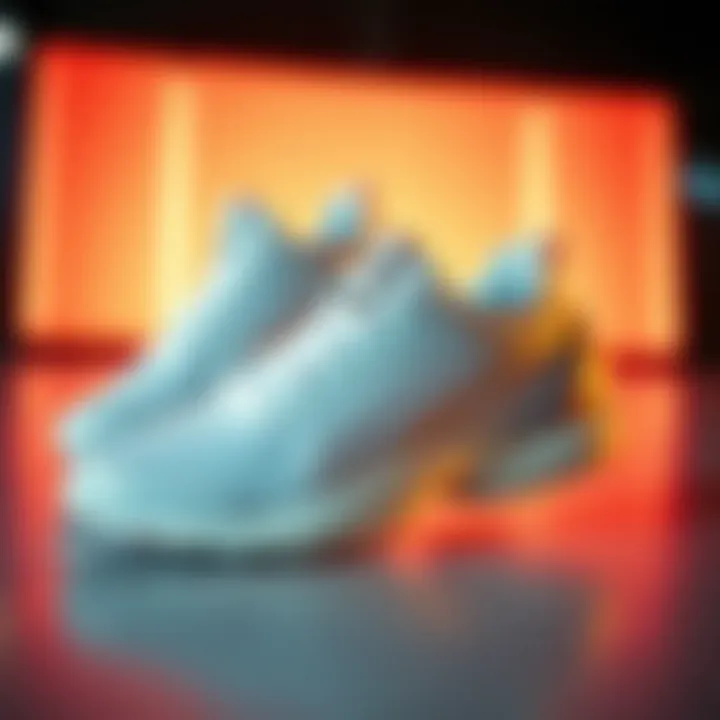 Sleek Design of Puma Athletic Footwear Dynamic display of Puma athletic shoes showcasing their sleek design.