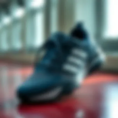 A series of athletic shoes highlighting different functional features