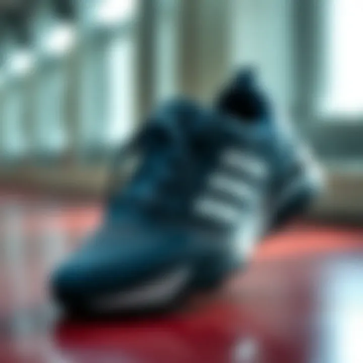 A series of athletic shoes highlighting different functional features