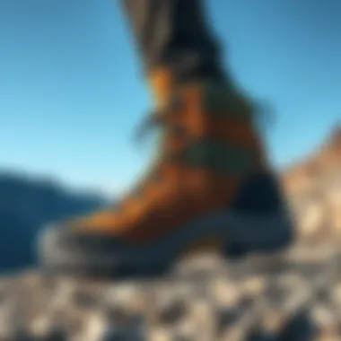A rugged hiking boot designed for outdoor adventures