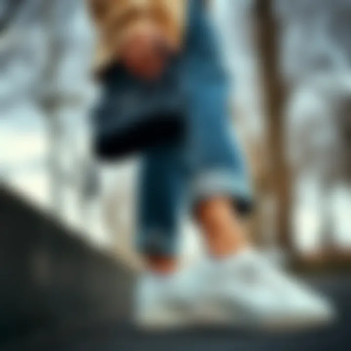 Fashionable outfit featuring Superga shoes