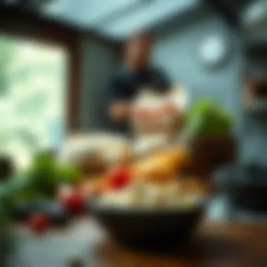 Nutrient-rich foods on a wooden table