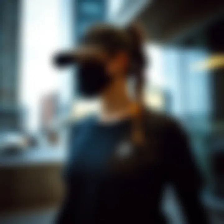 Strategic workout gear displayed in an urban environment